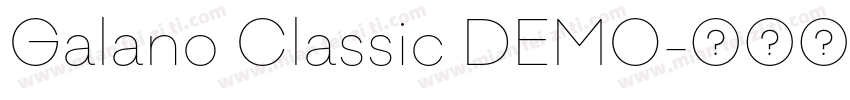 Galano Classic DEMO字体转换